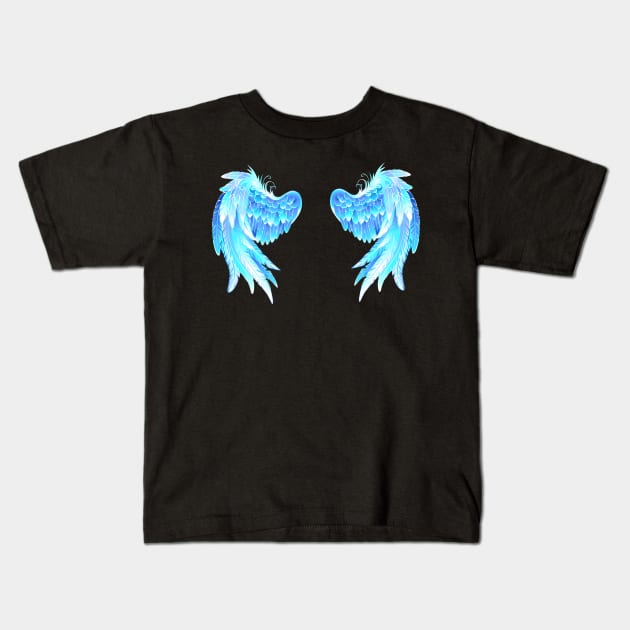 Glowing Folded Wings Kids T-Shirt by Blackmoon9